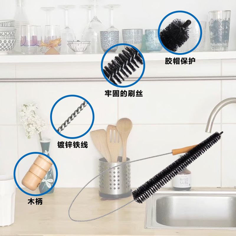 Radiador de limpieza cepillo secador tubo cepillo de limpieza de polvo chimenea radiador lavadora suministro de fábrica