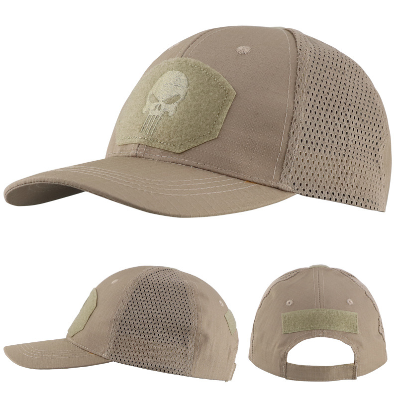 Gorra de béisbol de camuflaje, gorra táctica con visera, gorra de verano transpirable para senderismo, gorra de malla con velcro, gorra de ciclismo, moderna
