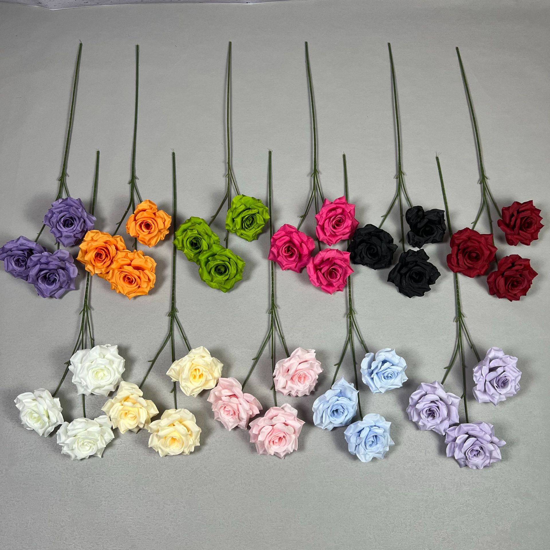 3 head diamond rose simulation flower wedding use flower rose simulation flower decoration ornament fake flower wedding runner flower rose