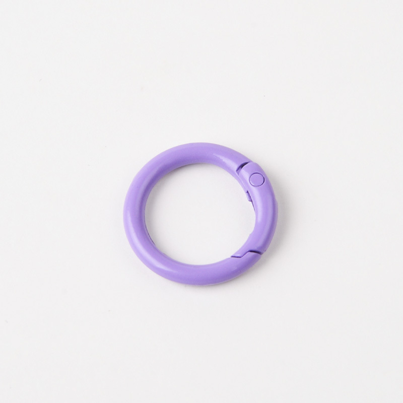 Stock 23mm 5 puntos bobina de aleación de zinc color buckle abierto anillo bolsas accesorios de hardware joyería colgar