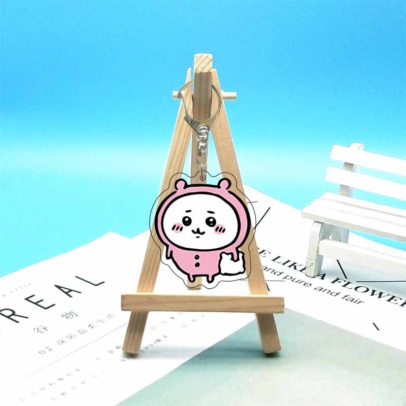 chiikawa ジイカワ ハチ小八 ins 漫画かわいいランドセル小さなペンダントアクリルキーホルダー|undefined