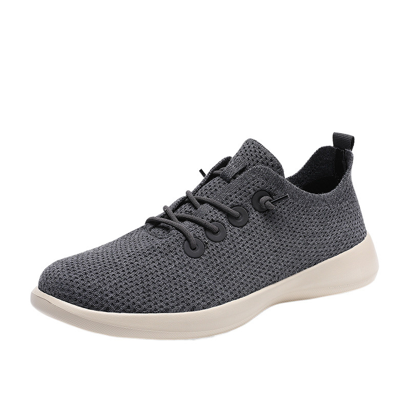 Primavera hombres y mujeres un pie sin lazos zapatos casuales perezosos ligeros suaves amortiguación cómodo zapatos de malla