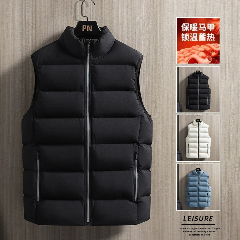 Трансграничные мужские пуховые хлопчатобумажные жилеты весной и осенью