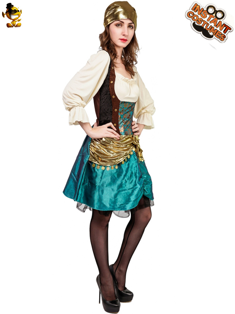 De Halloween de las mujeres adultas de Europa y América Nordic Pirata Nacional chica traje grande hembra pirata Cosplay traje del funcionamiento image 6