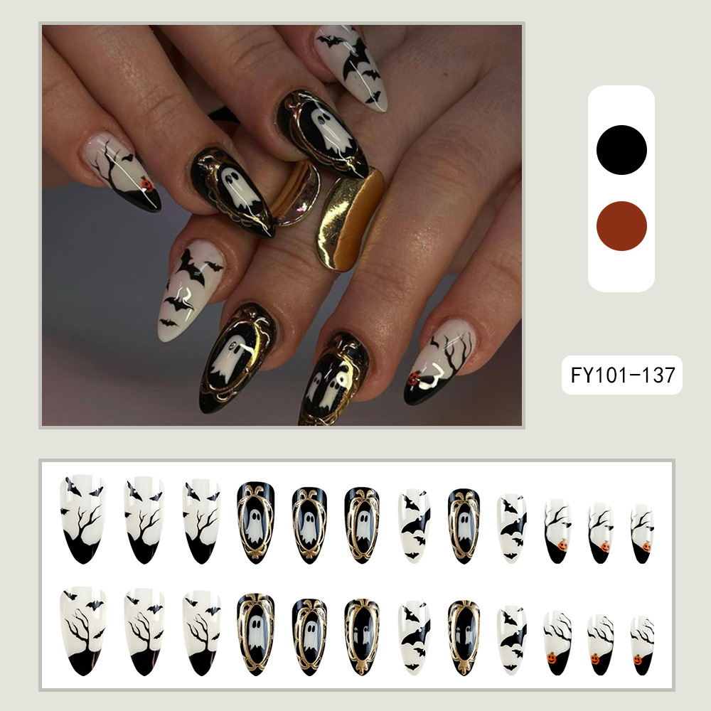 Uñas postizas 3D estéreo blanqueadoras, muy vendidas, piezas de arte de uñas portátiles transfronterizas, pegatinas de uñas sencillas con un toque de alta gama, venta al por mayor