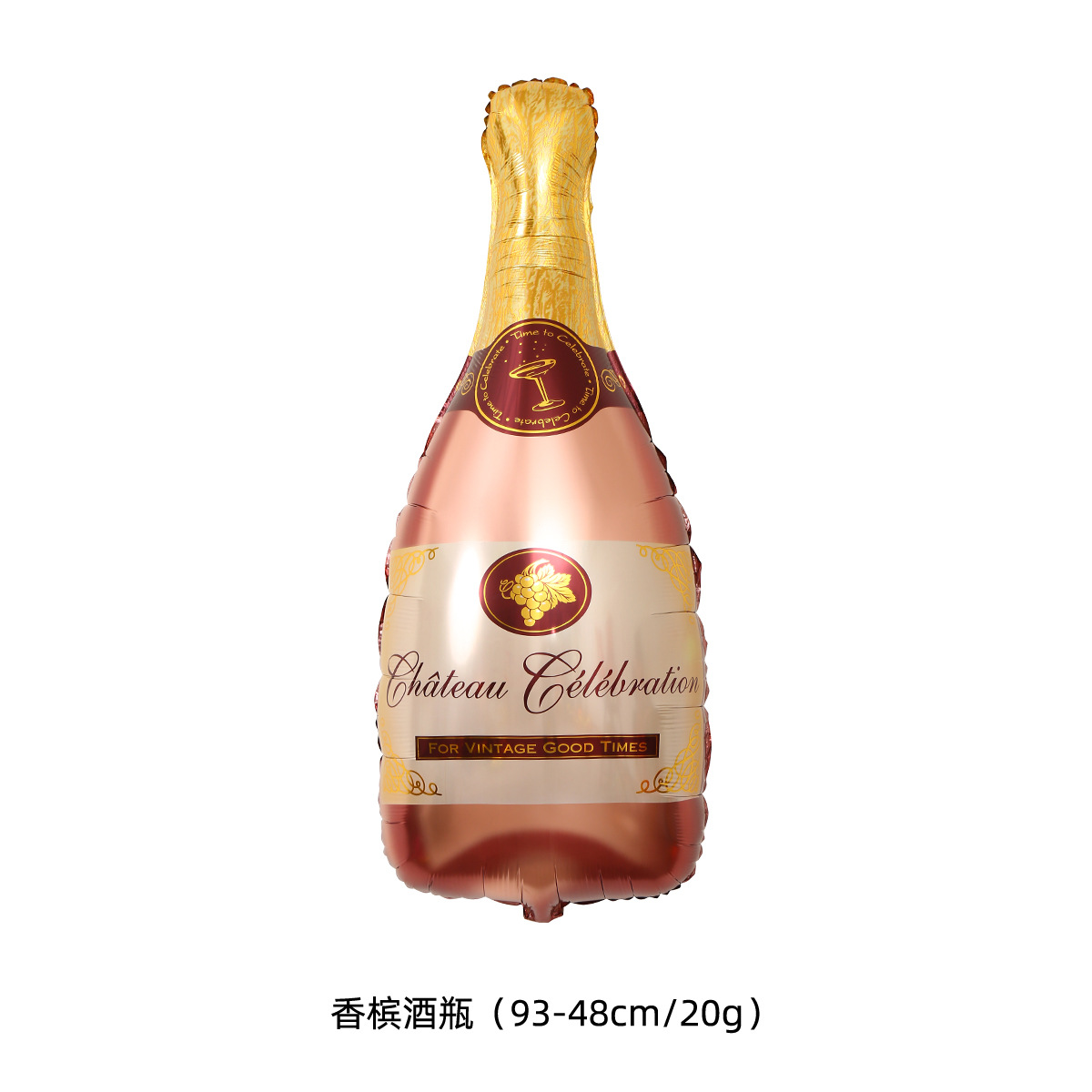 Decoración de fiesta, globo de película de aluminio, disposición transfronteriza, botella de vino de Año Nuevo, copa de vino, botella de vino de cumpleaños, globo de copa de vino al por mayor