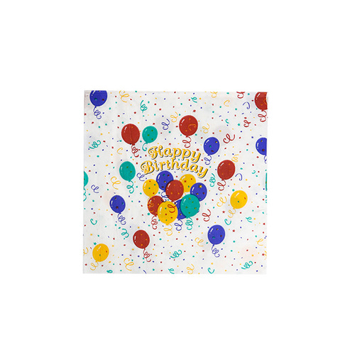 Amazon New Food Grade Printed Tissue Balloon Printed Birthday Wedding Party Disposable Napkins