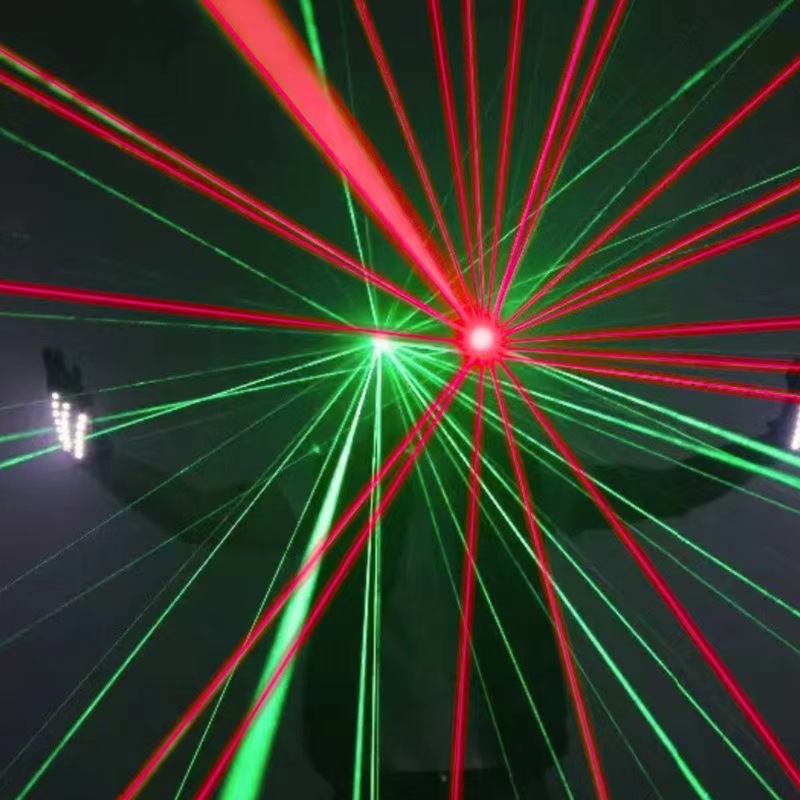 Amazon gafas láser LED luminosos gafas bar láser danza atmósfera apoyos rendimiento KTV al por mayor