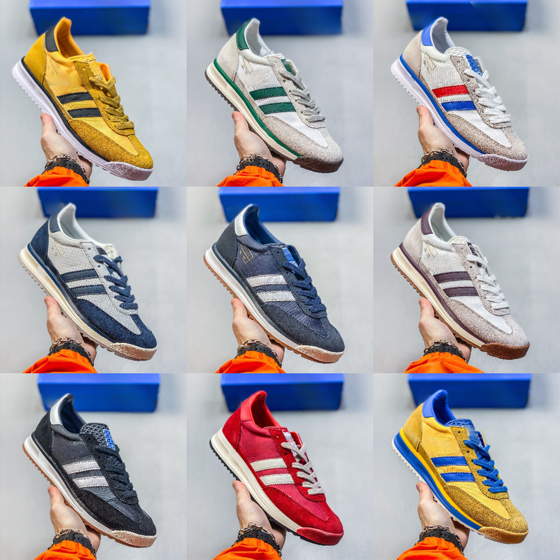 Wmns Sl72 Og "Blue Scarlet" Series German Training-Style Versatile Low-Top Casual Sports Sneakers Wmns Sl72 Og "Blue Scarlet" Series German Training-Style Versatile Low-Top Casual Sports Sneakers