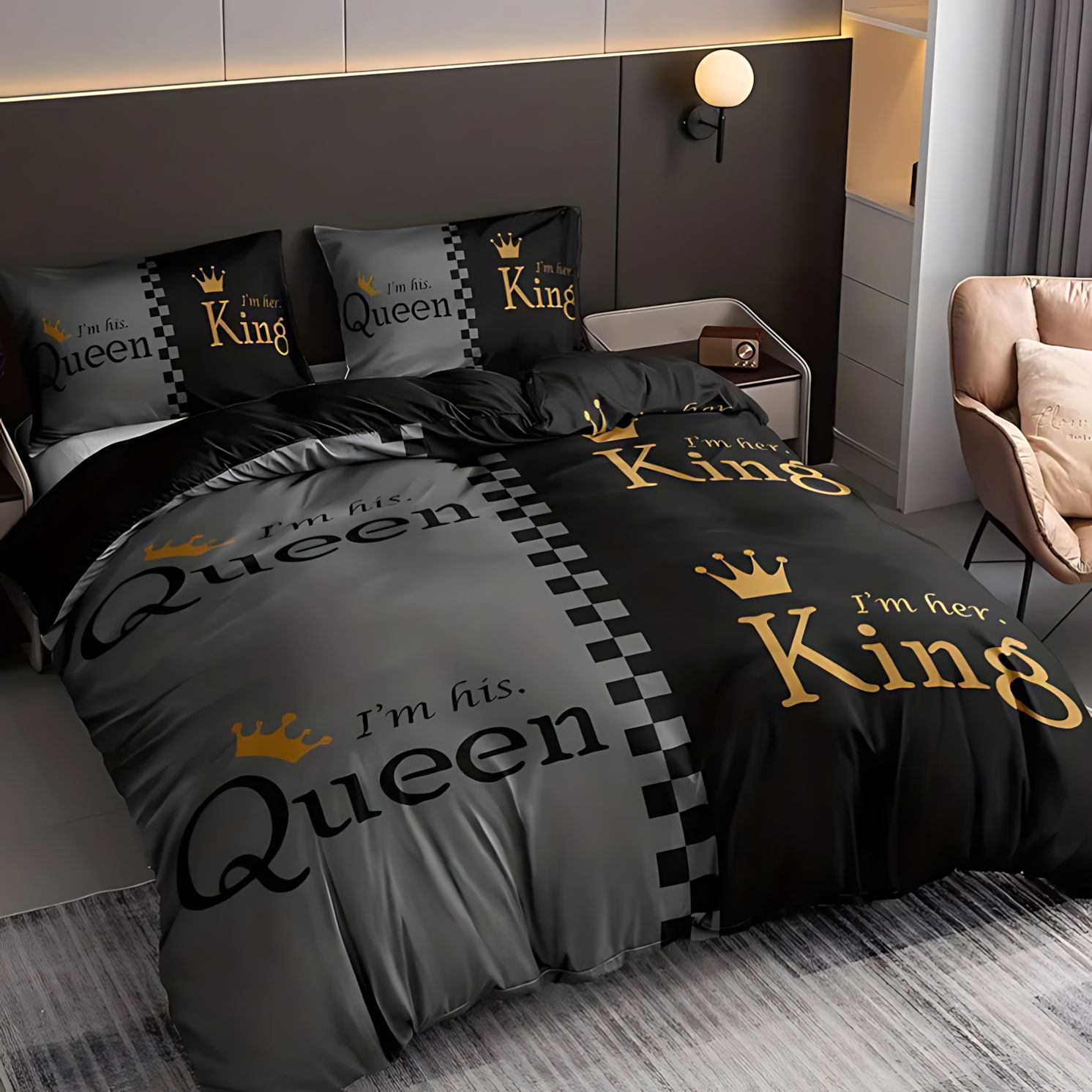 TEMU / JIT transfronterizo lujo ligero clásico suave cómodo 3D impresión digital kit fuente fabricante