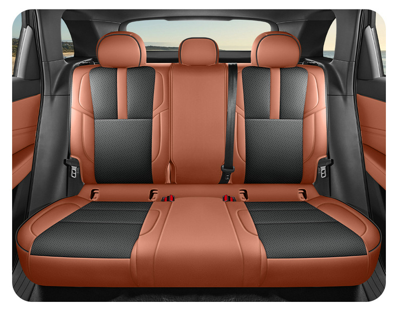 2026 New Model, Custom-Made, Perforated Leather, Breathable, and Durable Car Seat Cushions for Hongqi HS6, Full Coverage Seat Covers