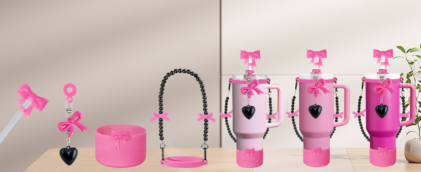 Hot Pink Stanley Cup Accessories