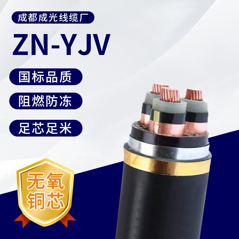 ZN-YJV国标正品电线WDZN-YJY阻燃耐火2芯3芯电力电缆铜芯电线工程
