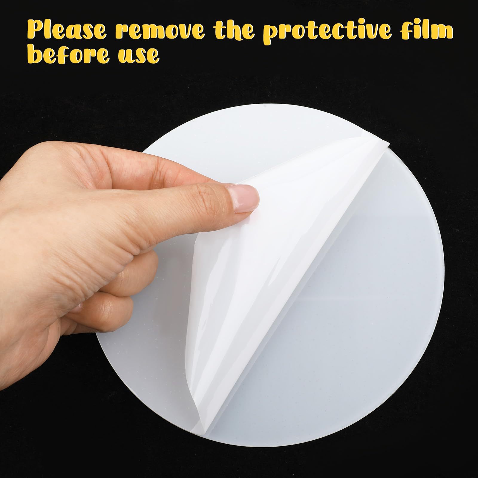 圆形亚克力板 蛋糕展示板圆片 透明有机玻璃 手工DIY亚克力板圆形