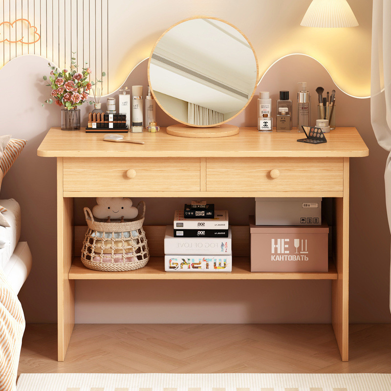 Mesa de maquillaje simple de alquiler de la casa mesa pequeña simple de la casa dormitorio de la niña escritorio escritorio de escritorio