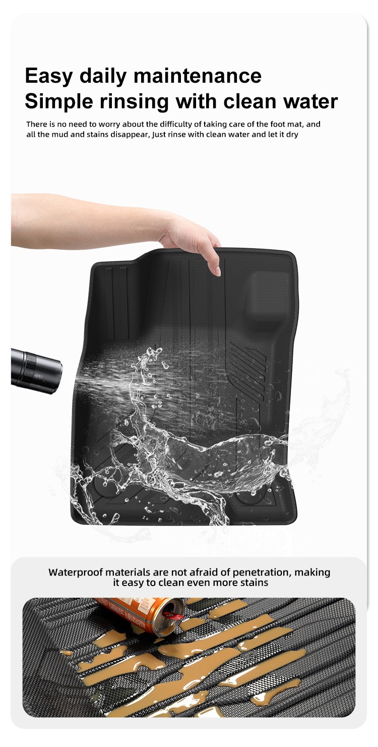 Suitable for 20 Ford Kuga European Left-Hand Drive Hybrid Car Floor Mats Tpe Fully Environmentally Friendly Trunk Mats