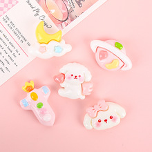 卡通动物系列树脂小配件奶油胶diy配件饰品发饰配饰手工材料自制