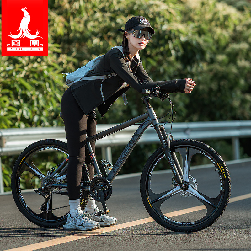 Official Authentic Phoenix Mountain Bike Bicycle Adult Male Student Female Variable Speed Lightweight Bicycle Shock Absorption Off-Road Racing