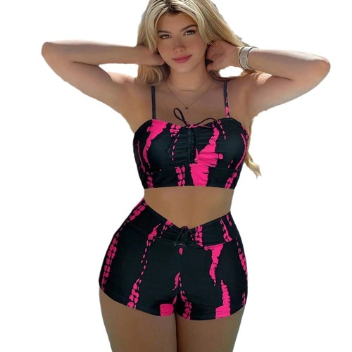 Women's High-Waist Straight Leg Sexy Swimsuit