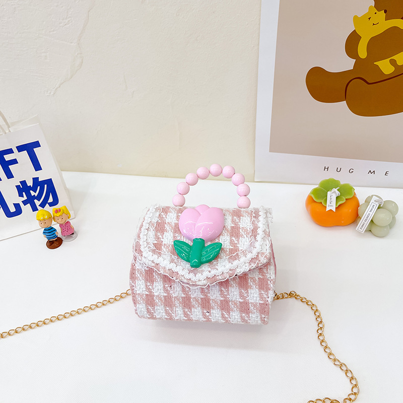 2022 nuevo arco de la celebridad en línea tejida bolso de los niños de las mujeres de estilo coreano lindo crossbody mini bolso de la perla