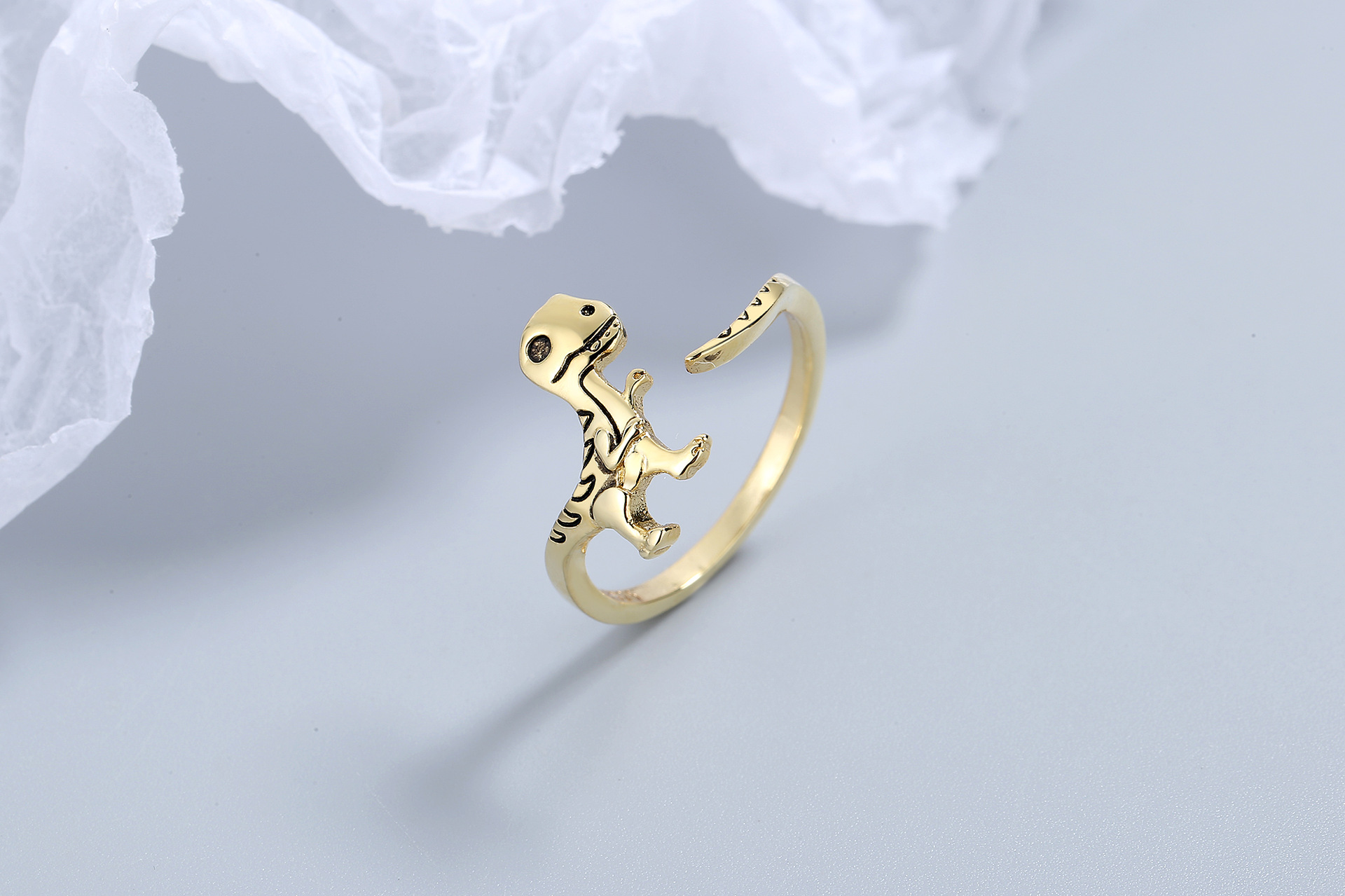 Fashion Dinosaur Copper Plating Open Ring 1 Piece