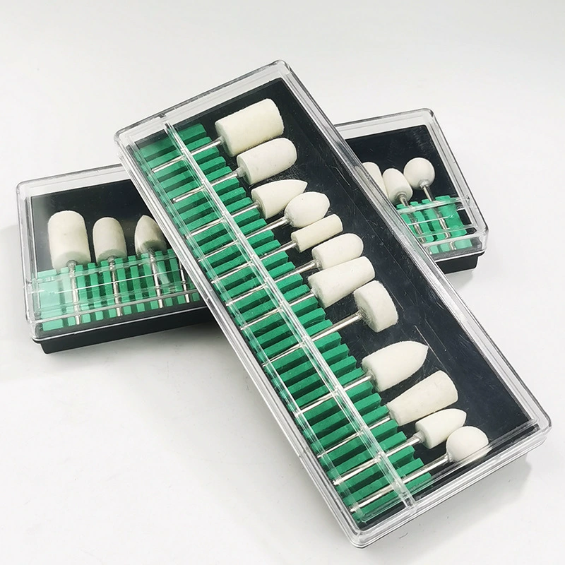 12 шт. Шерстяная Шлифовальная головка костюм Шлифовальная головка для ногтей Шлифовальная головка электрическая Шлифовальная головка для шлифовки и полировки ногтей 2,35 Bing