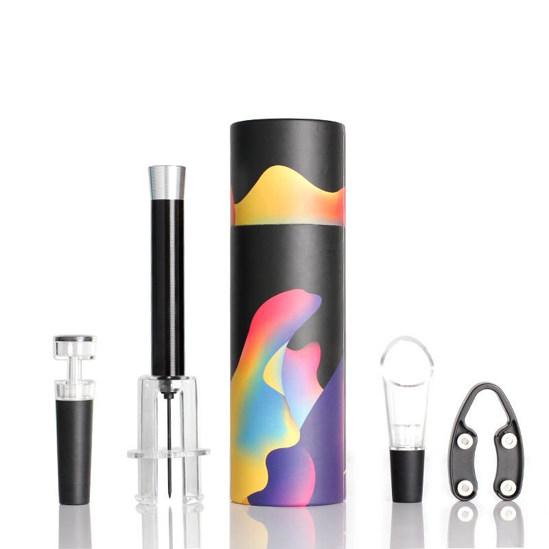 Tipo de cilindro-presión de aluminio abierto conjunto de cuatro piezas