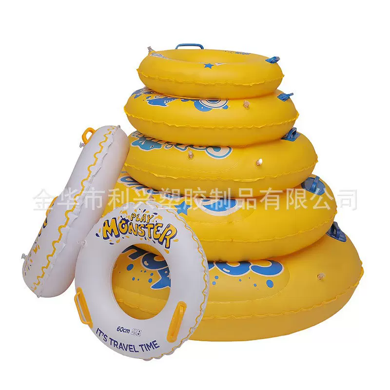 厂家现货儿童成人加厚游泳圈多种尺寸水上充气泳圈