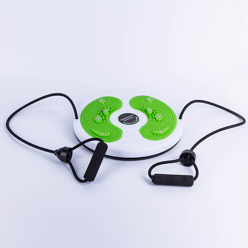 Cross-border wholesale half moon large magnet indoor waist twisting turntable home fitness equipment magnet drawstring waist twisting plate