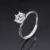 Elite wedding ring for beloved, classic jewelry, one carat, wholesale