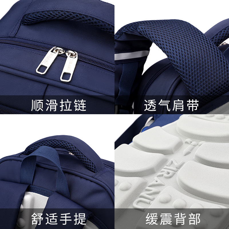 2025 nueva mochila escolar para niños de primaria, niños de tercer a sexto grado, impermeable, primer grado, protección de espalda ligera para reducir la carga