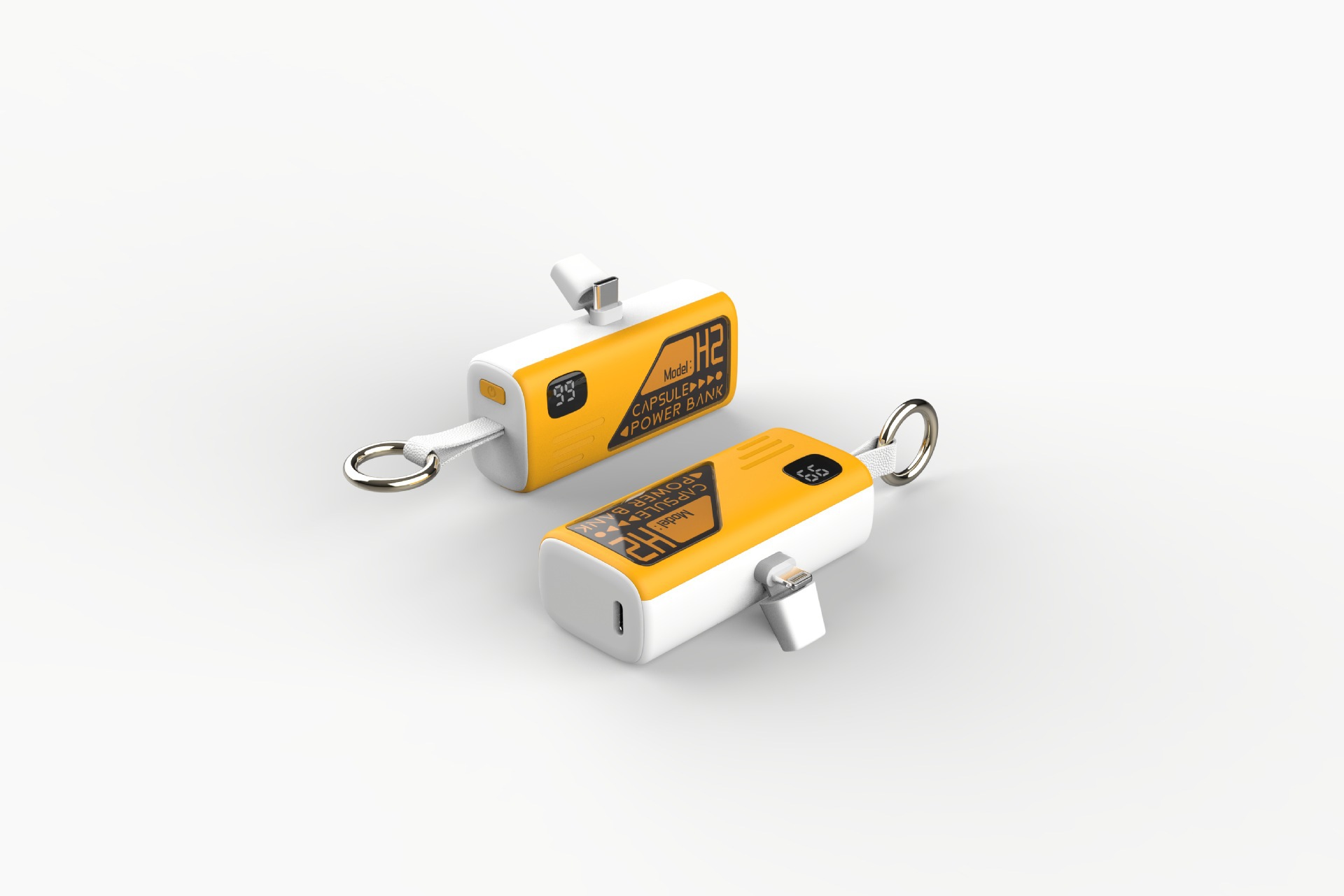 Nuevo modelo privado de puerto de carga plegable cápsula de carga 5000 mAh portátil enchufe de cola de emergencia generación de energía móvil