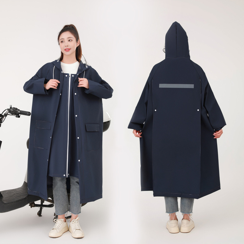 Raincoat for Men and Women Long Full-Body Heavy Rain Electric Battery Car Single One-Piece Adult Rainproof Poncho