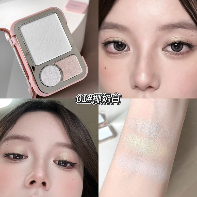 Xirui kakashow rejuvenecimiento de la cara, blush de tres usos, blush de ojos, brillo mate, blush multipropósito, cosméticos transfronterizos