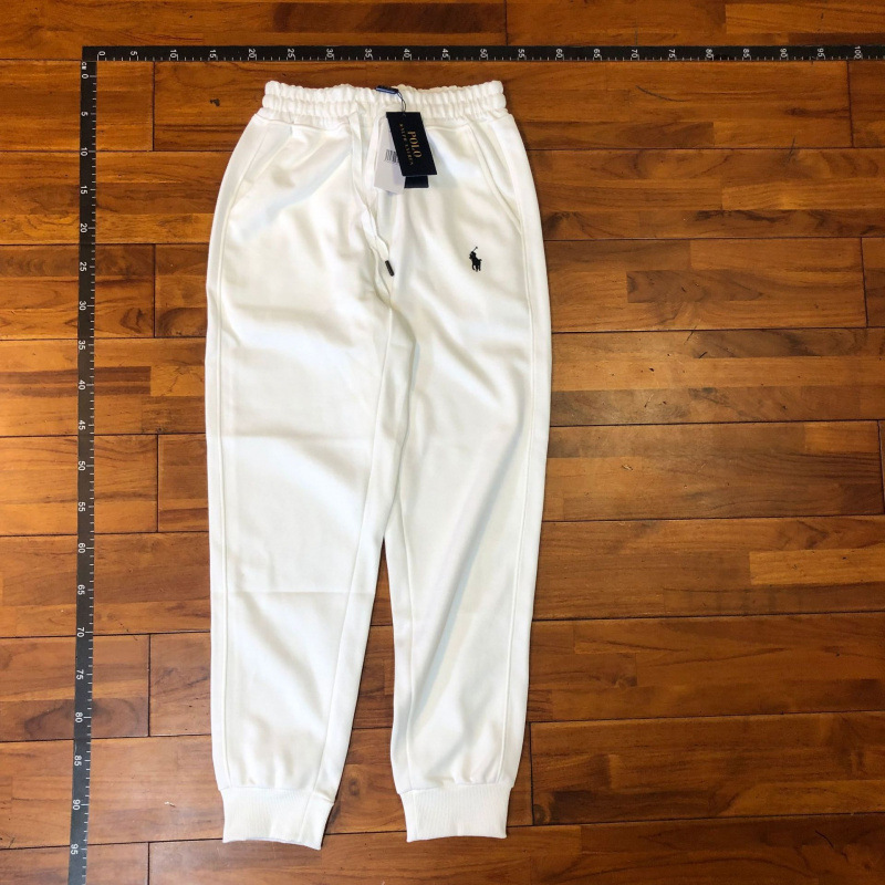 Real shot pants with white and black label