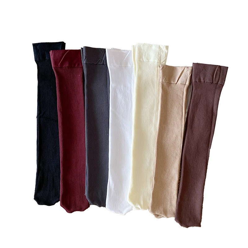 Calcetines de presión de primavera y otoño de color sólido para adelgazar JK retro anchor rojo japonés calcetines de color sólido rodillas delgadas piernas