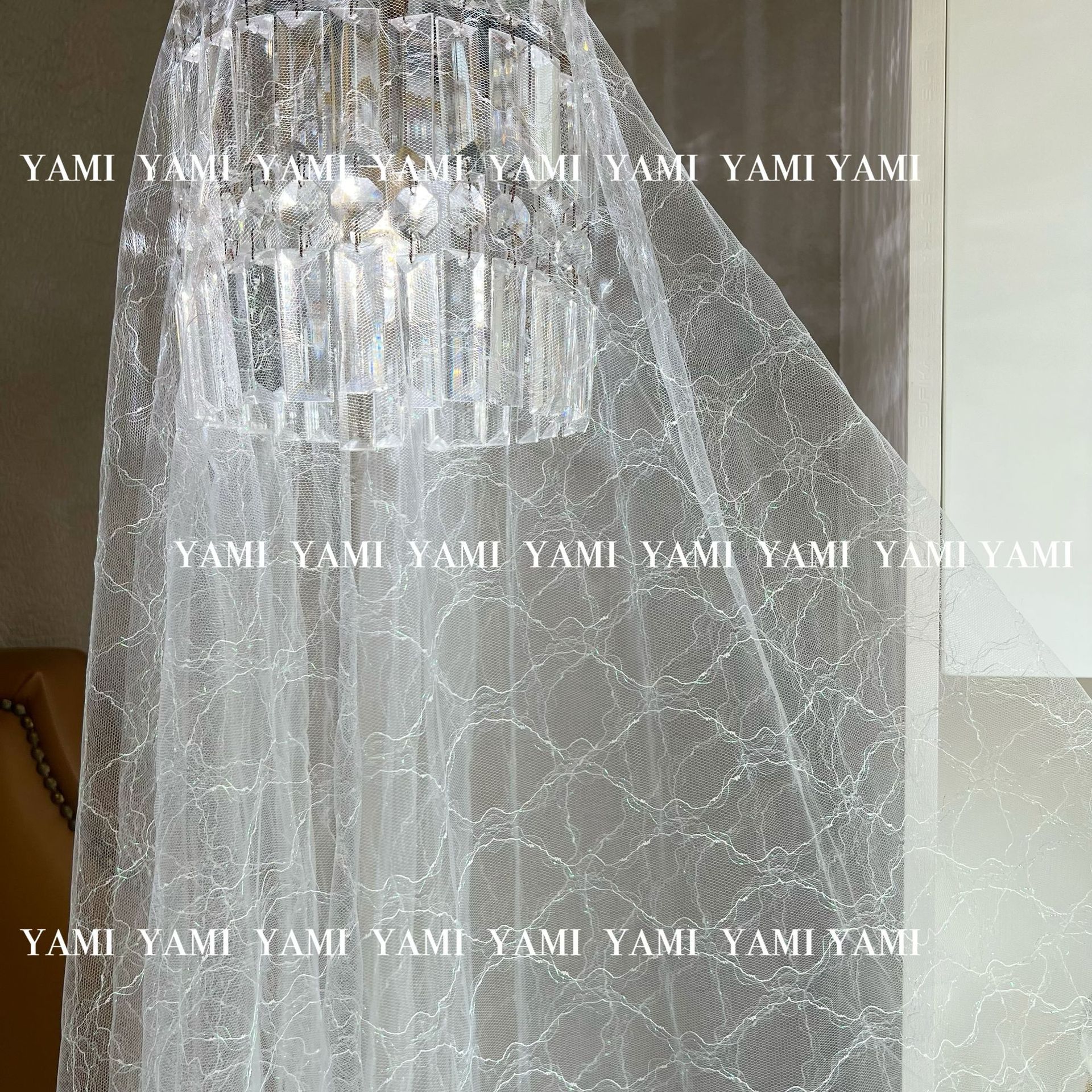 Suministro directo de fábrica color mágico diamante pequeña flor jacquard tela de malla tela jacquard de malla ropa para niños Hanfu Lolita tela