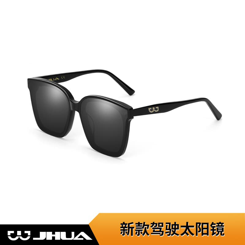 Factory new driving black sunglasses outdoor men's and women's fashion sunglasses wear anti-ultraviolet sunglasses