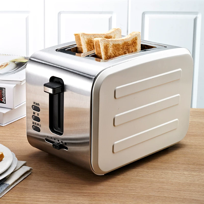 Seideltoor Toaster 304 stainless steel breakfast toaster home small automatic 2-slice bread smart oven