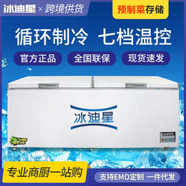 商用卧式冷柜 全冷冻铜管冰柜商用家用单温保鲜冷柜 卧式冰柜