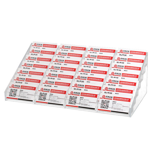 Set for business card box exhibition transparent acrylic multi-grid business card holder business card storage box business card box display stand