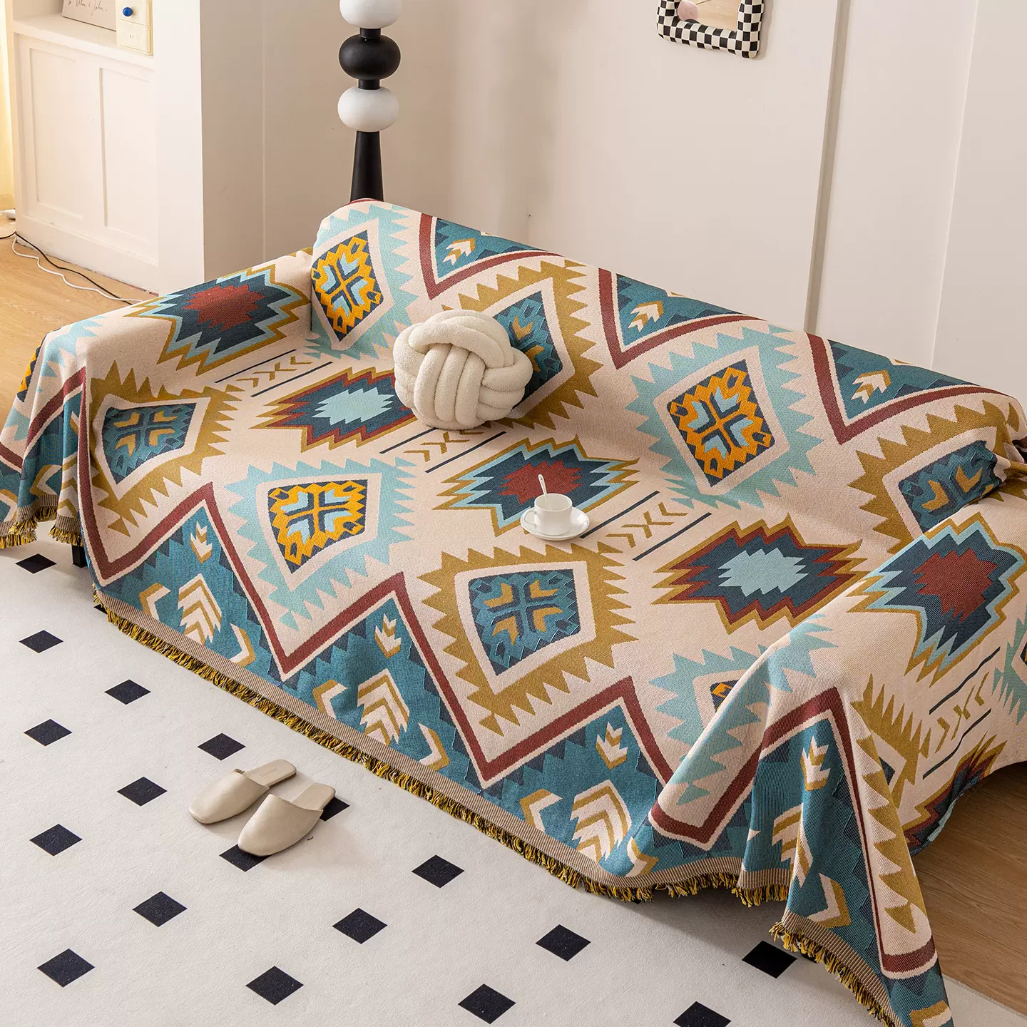 沙发巾ins风轻奢高级感防滑沙发垫沙发套罩2025流行新款沙发盖布