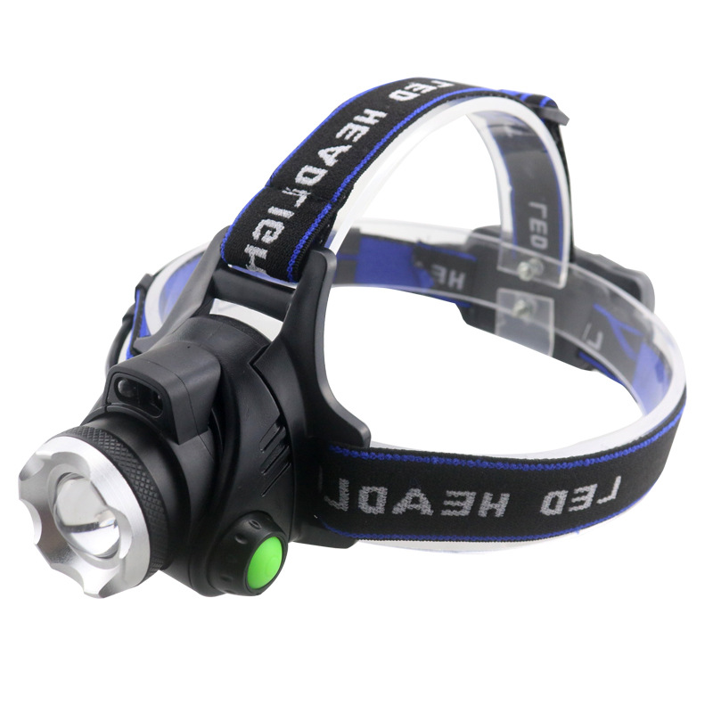 L2绿光头灯 V9伸缩变焦挥手感应USB充电18650可更换锂电池铝合金