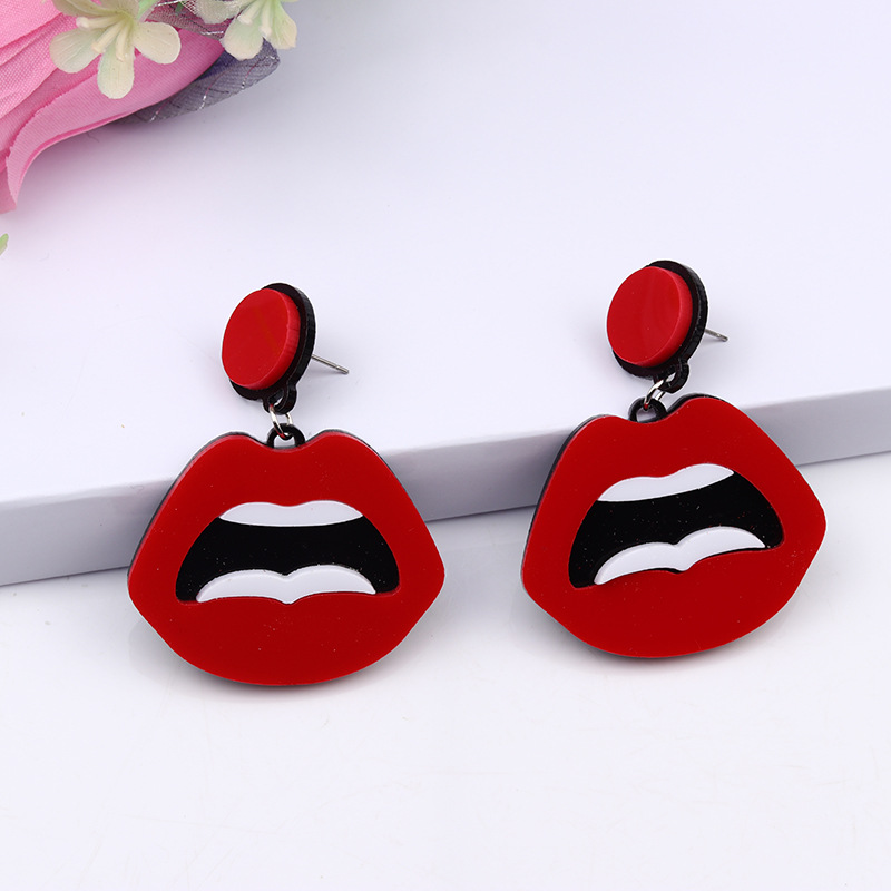 Simple Style Lightning Arylic Stoving Varnish Womenu0027S Earrings 1 Pair
