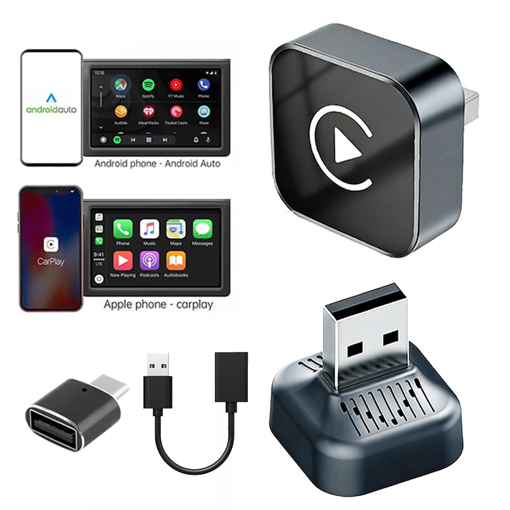 26 Years of Experience in Cross-Border Hot-Selling Wireless Carplay Box and Android Auto Adapter 2-in-1 for Cars, Converts Wired to Wireless