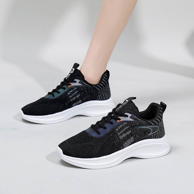 Zapatos de mujer transfronterizos al por mayor otoño nuevos zapatos de correr casuales de estudiantes ligeros con suela blanda zapatos deportivos de viaje diarios