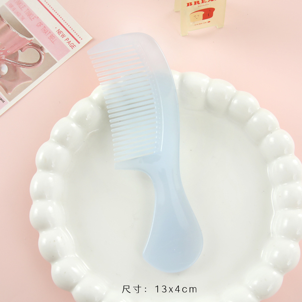 Nuevo mini peine simple portátil lindos peine de peluquería de plástico casero peinado de cabello largo para mujeres peinado recto