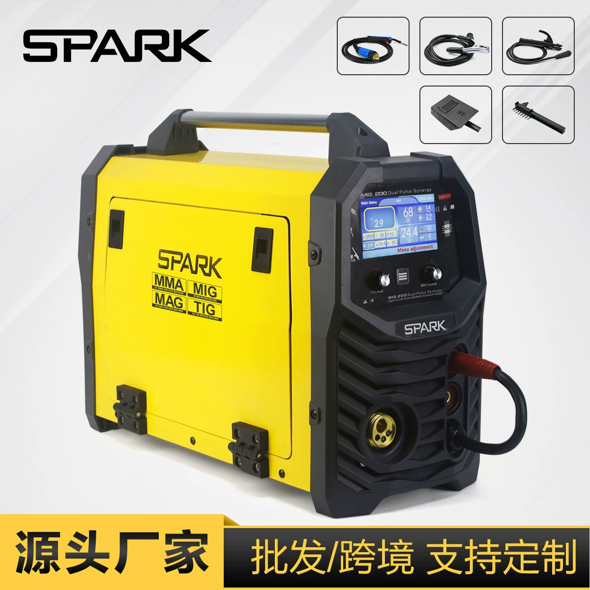 Трансграничный поиск SPARK импульсный свариваемый алюминий безгазообразный двухгарантийный сварочный аппарат аргон дуговой сварки многофункциональный промышленный сварочный аппарат