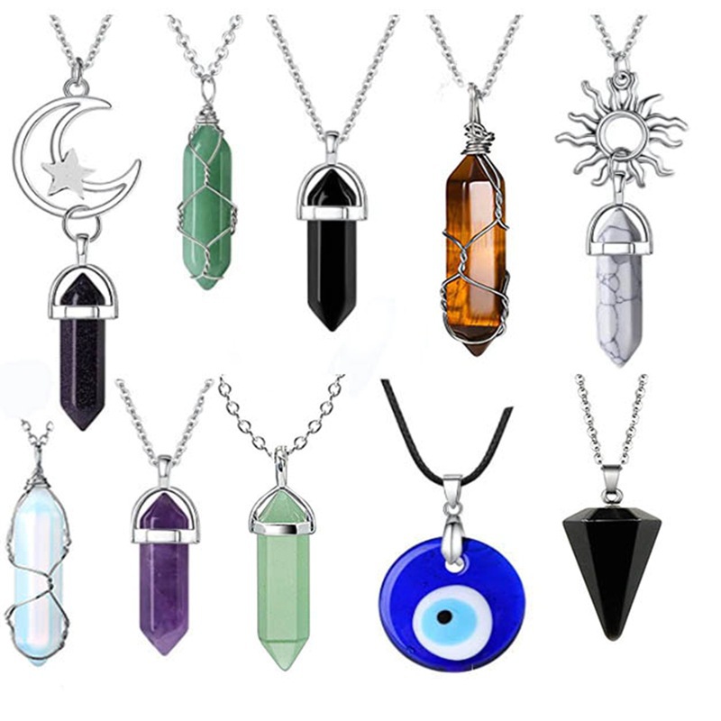 Fashion Geometric Crystal Plating Pendant Necklace 1 Piece