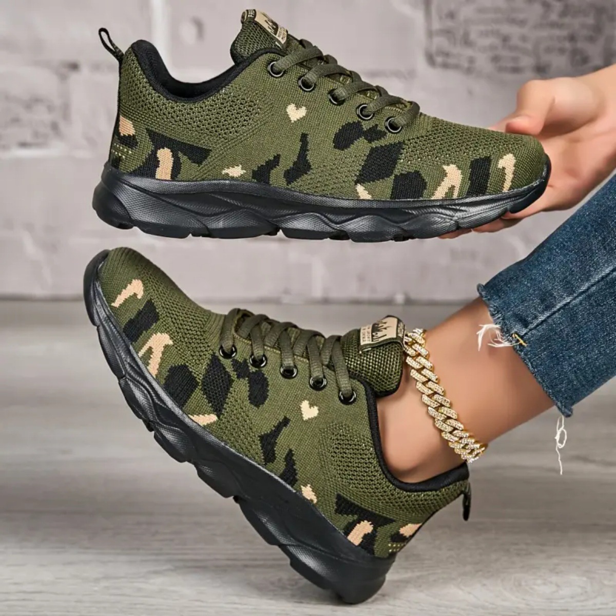 Venta directa de fábrica temu Xiyin camuflaje deportes para hombres y mujeres zapatos de tejido volador primavera y otoño zapatos de entrenamiento militar antideslizantes y transpirables al aire libre
